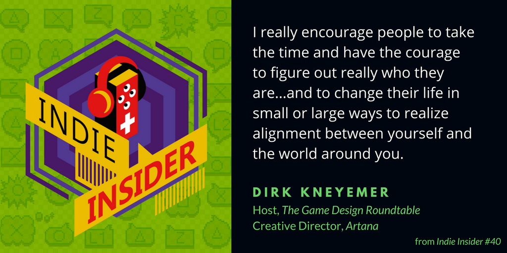 Indie Insider #40 – Dirk Knemeyer, Host of The Game Design Roundtable Podcast