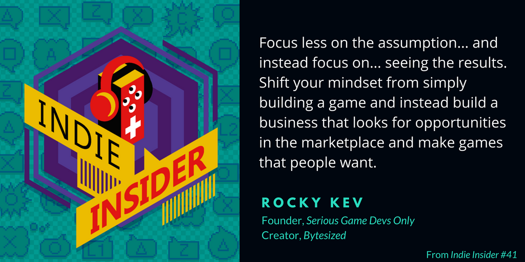 Indie Insider #41 – Rocky Kev, Serious Game Devs Only